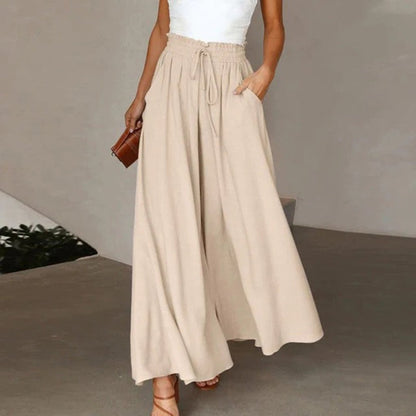 Clementine | Women's High Waisted Wide Leg Palazzo Pants