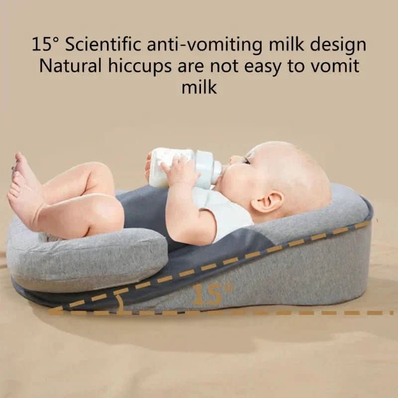 COMFYNEST | Baby Incline Pillow with Soft Cotton Cover for Supervised Support