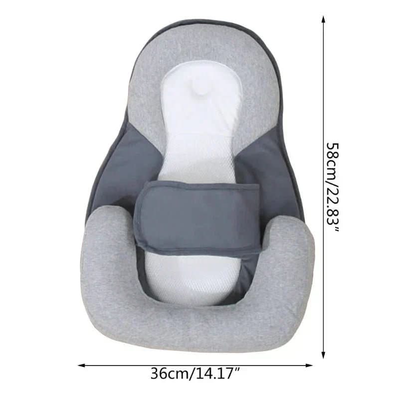 COMFYNEST | Baby Incline Pillow with Soft Cotton Cover for Supervised Support