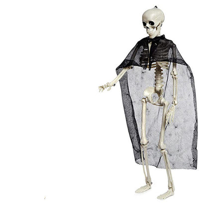 Halloween Skeleton Couple Decoration Props with Wedding Veil for Haunted Party and Spooky Celebrations