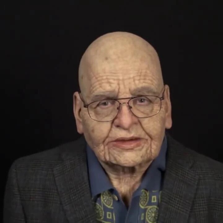Davy | Realistic Old Man Halloween Mask for Adults in Latex