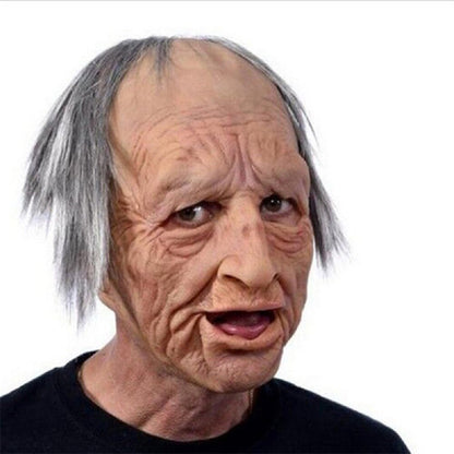 Davy | Realistic Old Man Halloween Mask for Adults in Latex