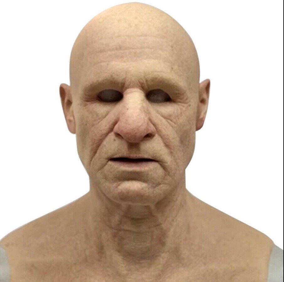 Davy | Realistic Old Man Halloween Mask for Adults in Latex
