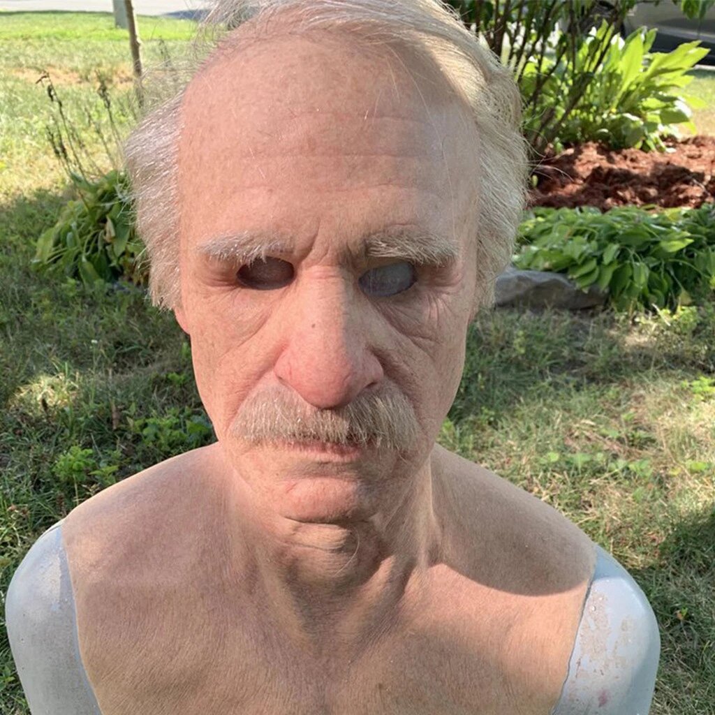 Davy | Realistic Old Man Halloween Mask for Adults in Latex