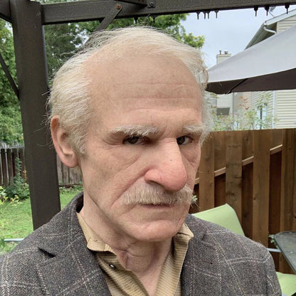 Davy | Realistic Old Man Halloween Mask for Adults in Latex