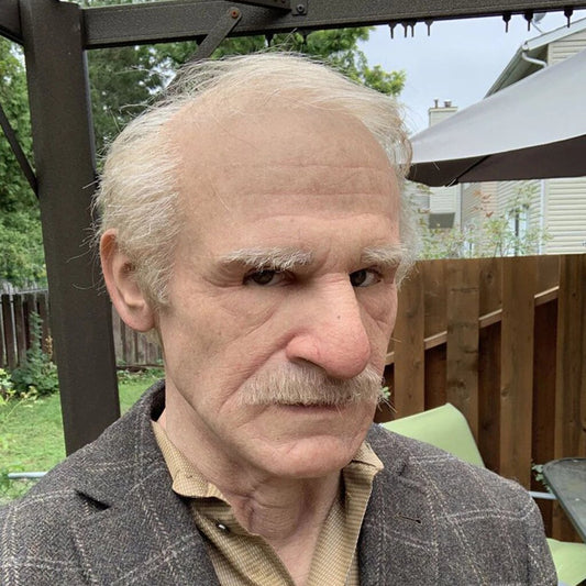 Davy | Realistic Old Man Halloween Mask for Adults in Latex