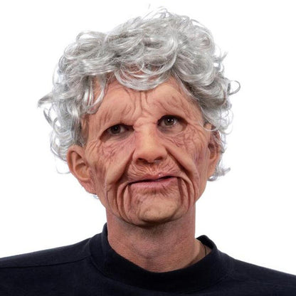 Davy | Realistic Old Man Halloween Mask for Adults in Latex