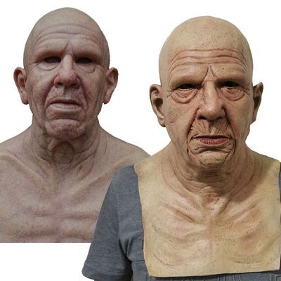 Davy | Realistic Old Man Halloween Mask for Adults in Latex