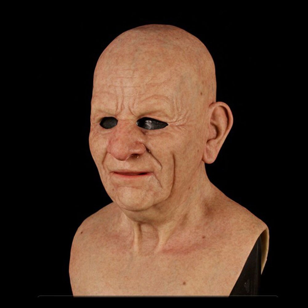 Davy | Realistic Old Man Halloween Mask for Adults in Latex