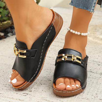 Romie | Women's Cozy Slip-On Wedge Sandals