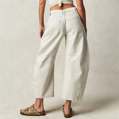 Barrel | Women's High Waist Barrel Leg Jeans Relaxed Fit Denim