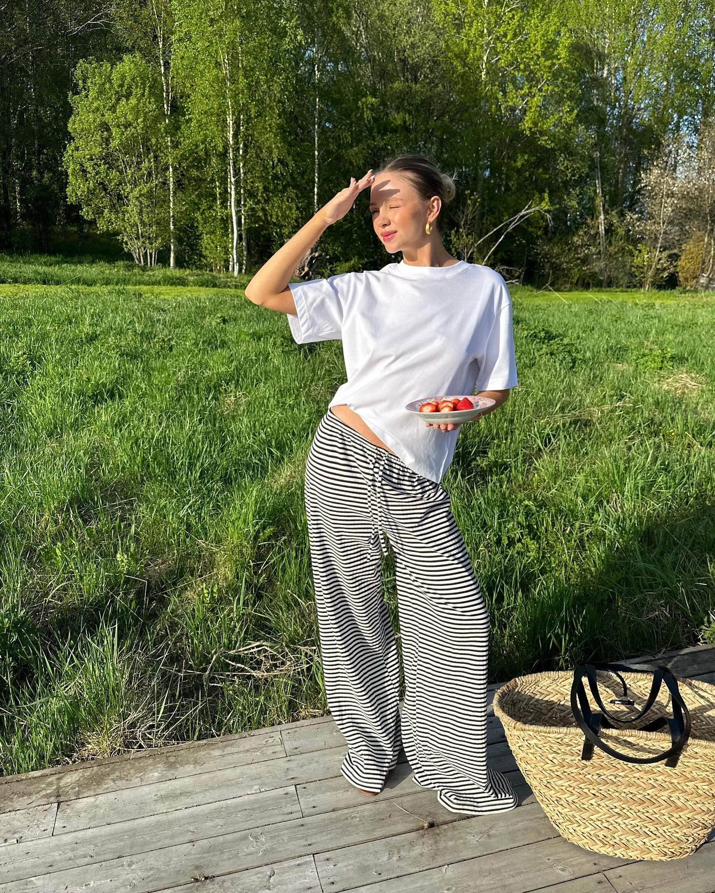 ARIA | Pantalon rayé
