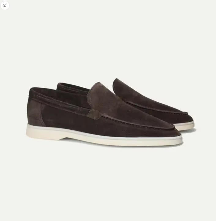 Suede Loafers Slip-On Faux Suede Cushioned Comfort – Bellamy