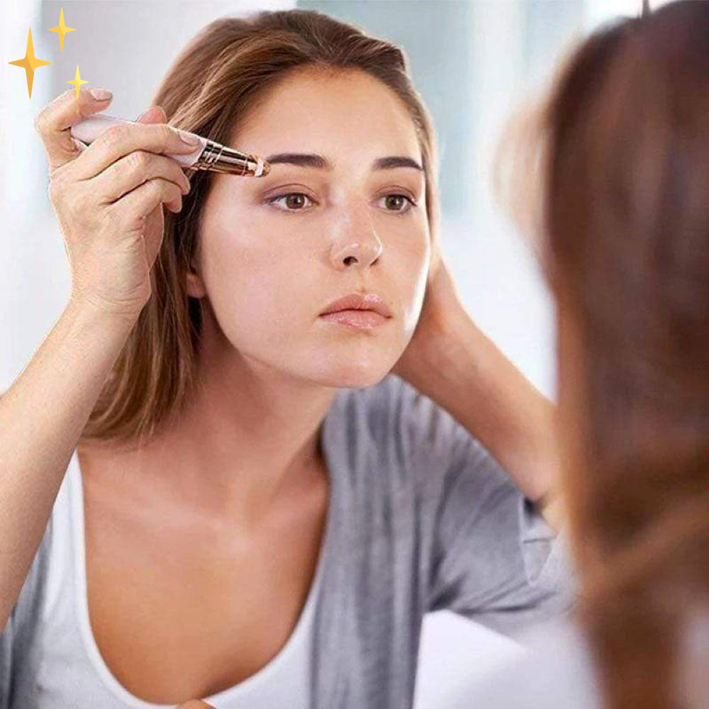Precision Brow Trimmer | Rechargeable Eyebrow Hair Remover for Face