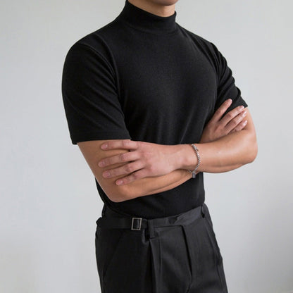 Charles Relaxed Fit Mock Neck Wrinkle-Resistant Shirt