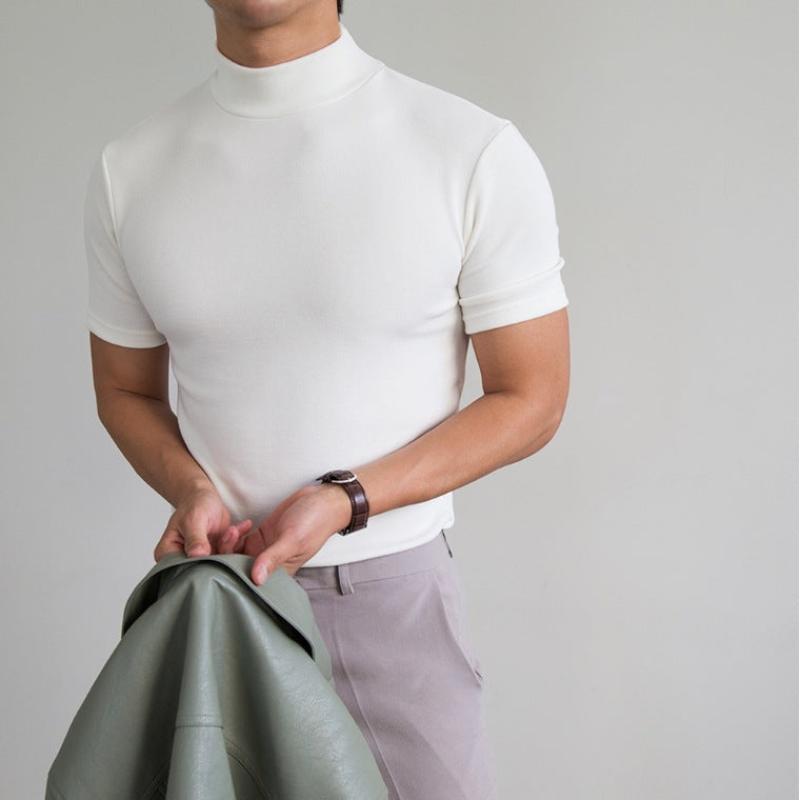 Charles Relaxed Fit Mock Neck Wrinkle-Resistant Shirt