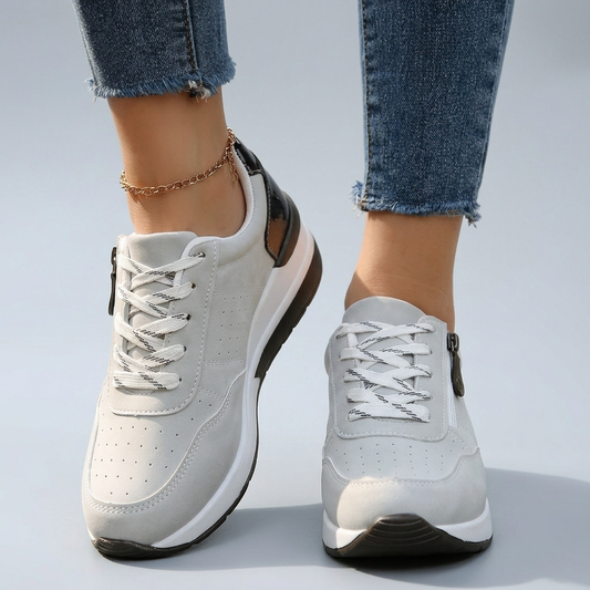 Women’s Orthopedic Walking Sneakers – Summer Comfort Shoes with Side Zipper