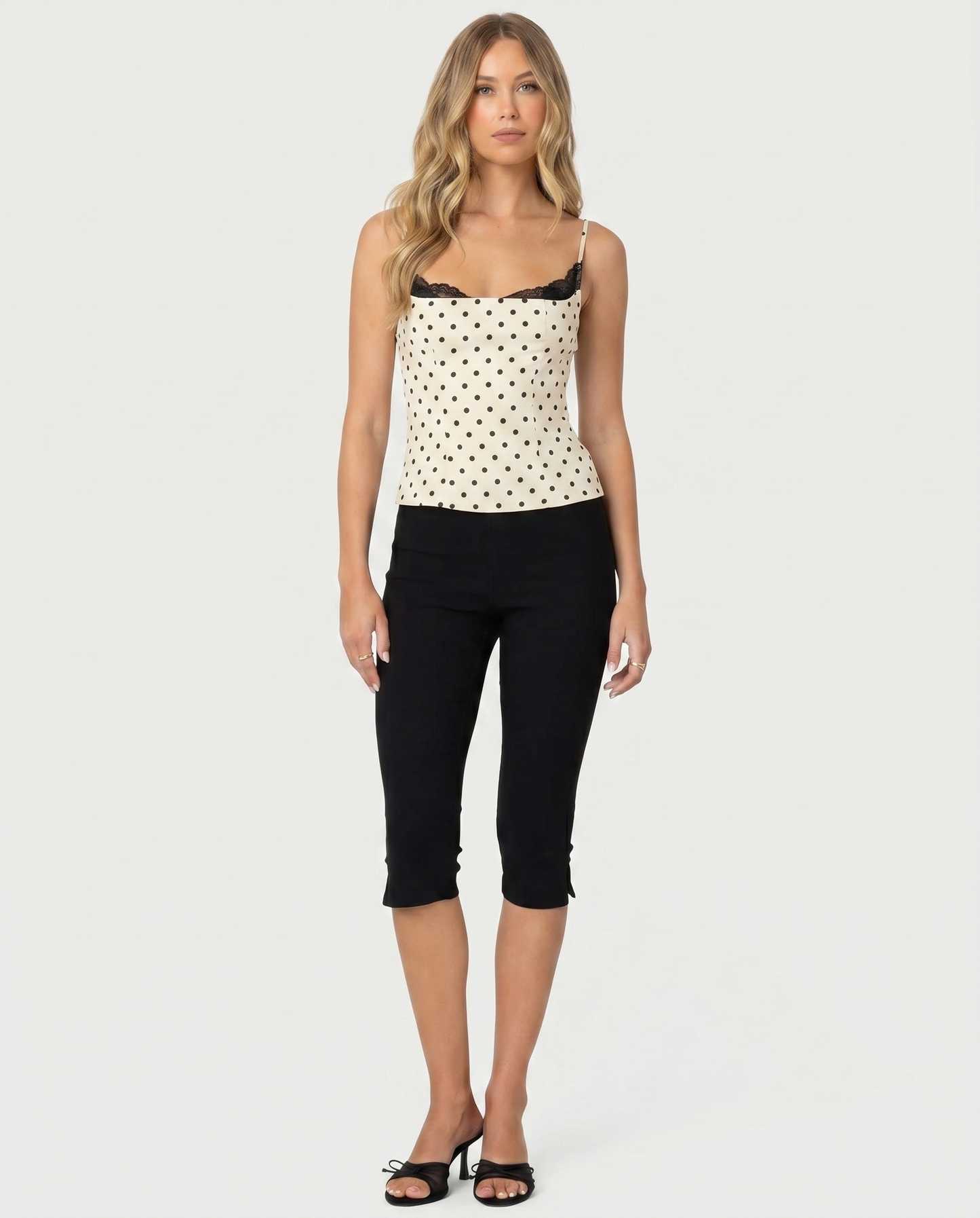 Pantalon capri décontracté
