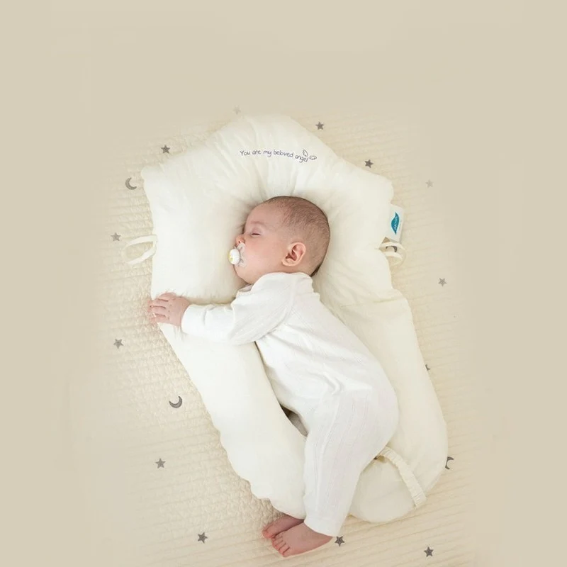 Lunelle | Baby Head Support Pillow with Soft Cotton Cover