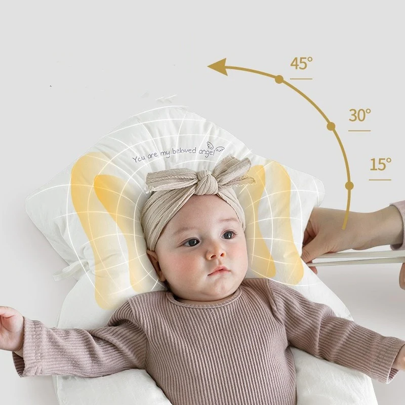 Lunelle | Baby Head Support Pillow with Soft Cotton Cover