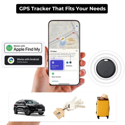 Localizzatore GPS compatto per iPhone e Android | Nessun abbonamento o scheda SIM