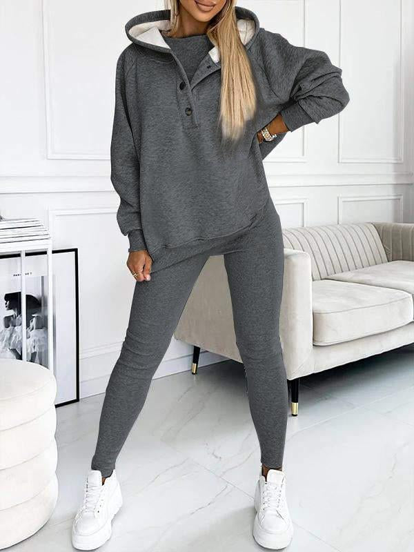 Elodie Sæt med Bukser og Hættetrøje – Komfortabel og Stilfuld Casual Wear