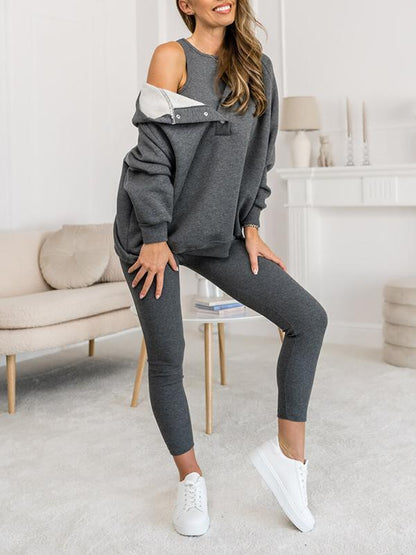 Elodie Sæt med Bukser og Hættetrøje – Komfortabel og Stilfuld Casual Wear