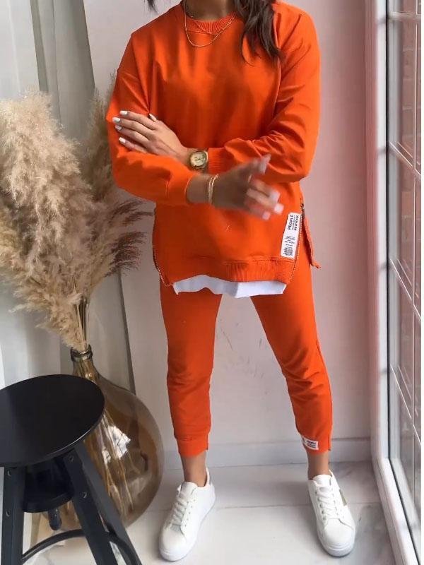 Donna Comfortable Loungewear Set with Sweatshirt and Pants