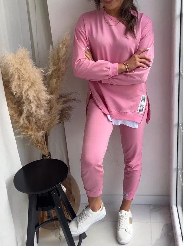 Donna Comfortable Loungewear Set with Sweatshirt and Pants