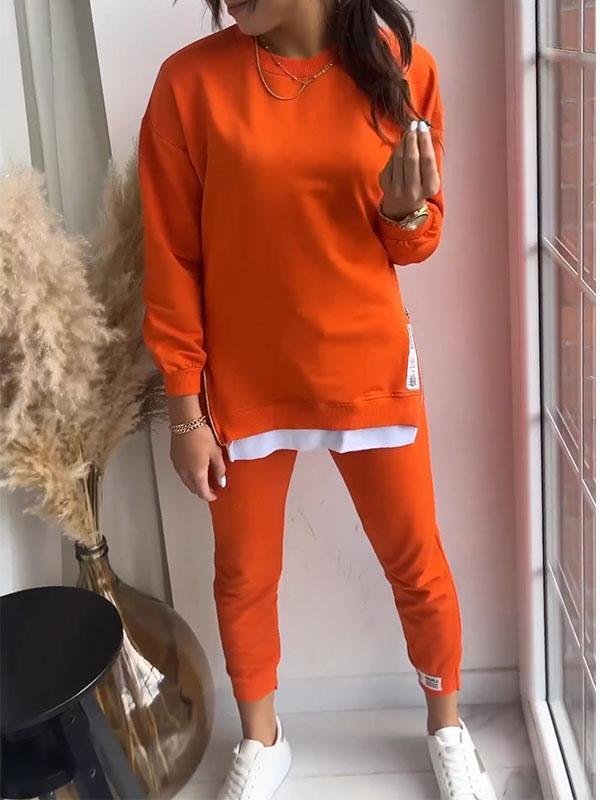 Donna Comfortable Loungewear Set with Sweatshirt and Pants