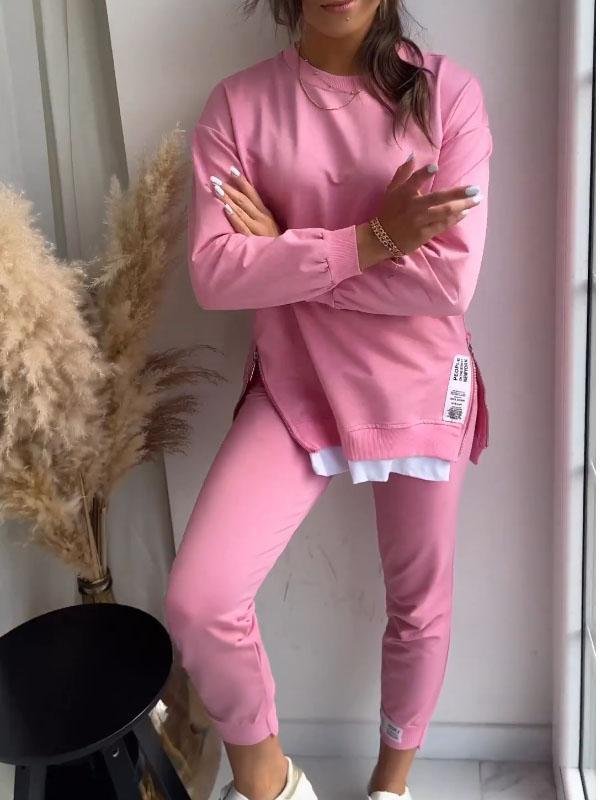 Donna Comfortable Loungewear Set with Sweatshirt and Pants