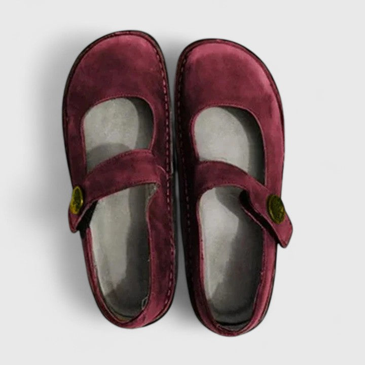 Violetta Orthopedic Shoes with Adjustable Strap and Cushioned Insole