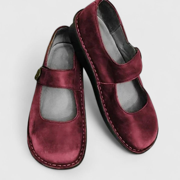 Violetta Orthopedic Shoes with Adjustable Strap and Cushioned Insole
