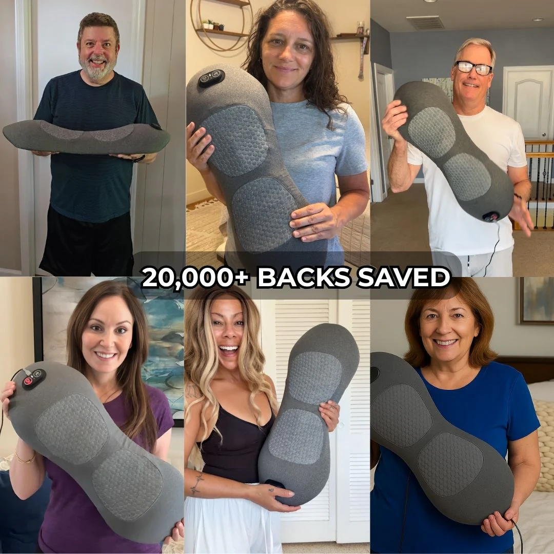 LuminaBack | Heated Lumbar Back Massager with Vibration & Gentle Stretching