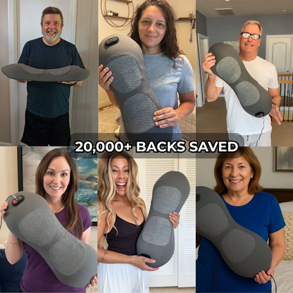 LuminaBack | Heated Lumbar Back Massager with Vibration & Gentle Stretching