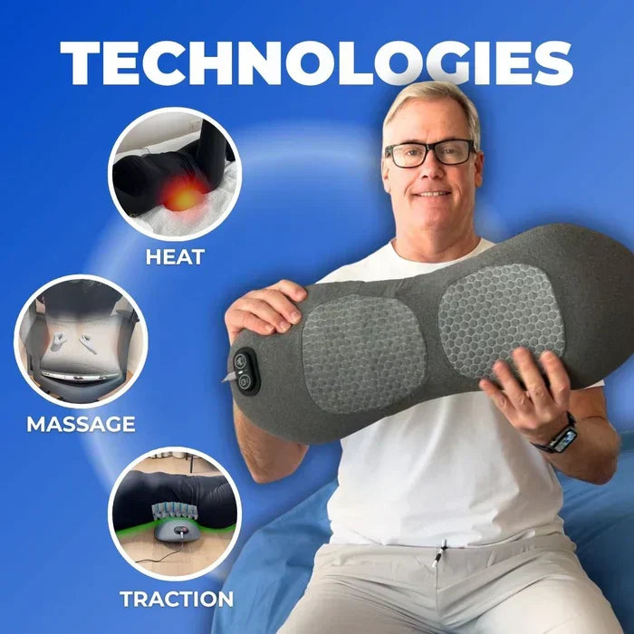LuminaBack | Heated Lumbar Back Massager with Vibration & Gentle Stretching