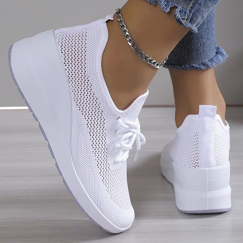 Wendy Comfortable Casual Lace-Up Sneakers with Breathable Design for Everyday Wear