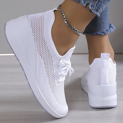 Wendy Comfortable Casual Lace-Up Sneakers with Breathable Design for Everyday Wear