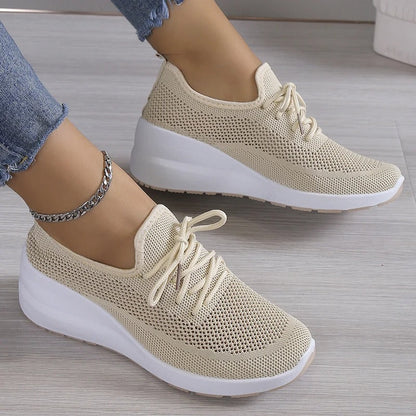 Wendy Comfortable Casual Lace-Up Sneakers with Breathable Design for Everyday Wear