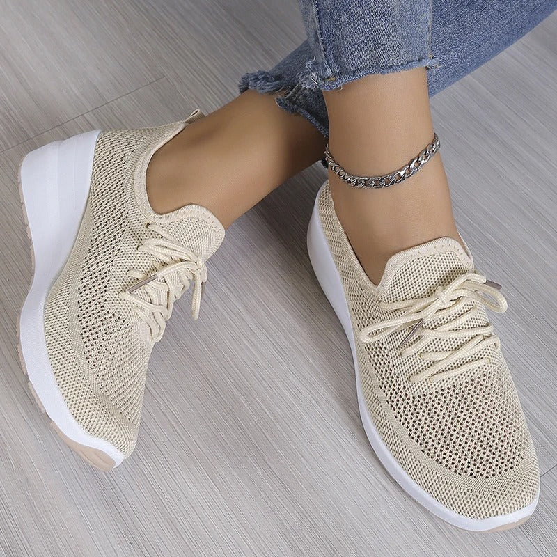Wendy Comfortable Casual Lace-Up Sneakers with Breathable Design for Everyday Wear