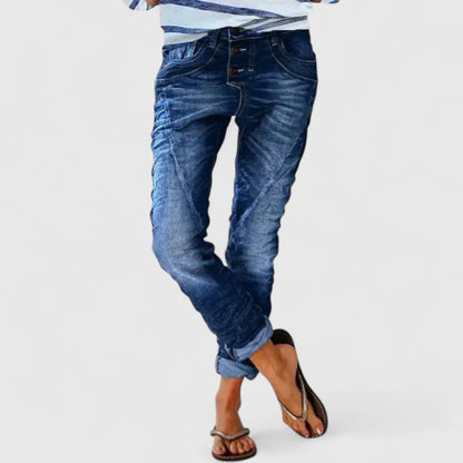 Marcella | Women's Distressed Wide Leg Jeans