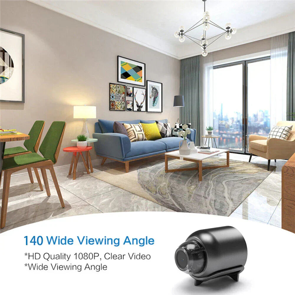 Guardian | Mini WiFi Camera 1080P with Night Vision, Motion Alerts, Remote Viewing & Easy App Setup