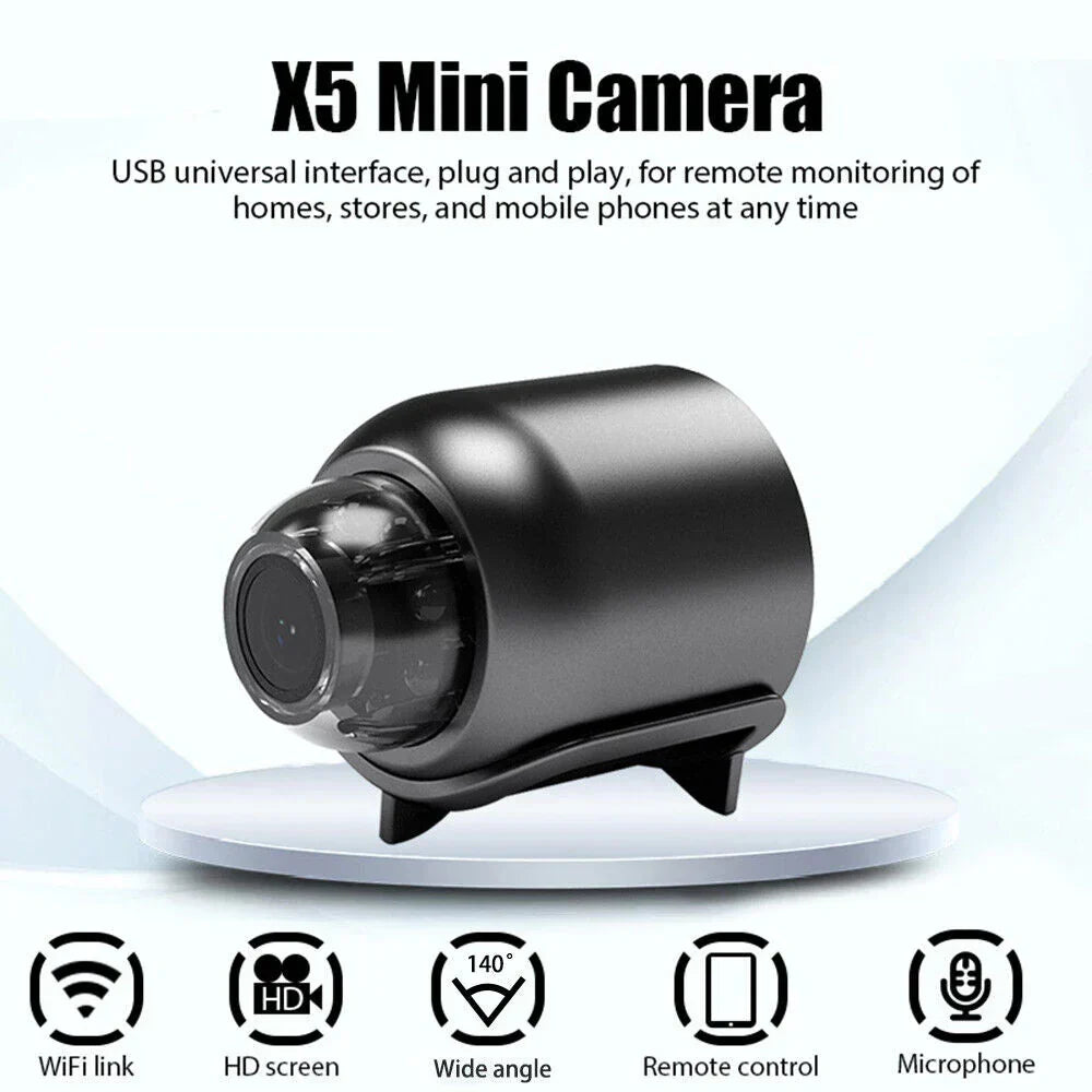 Guardian | Mini WiFi Camera 1080P with Night Vision, Motion Alerts, Remote Viewing & Easy App Setup