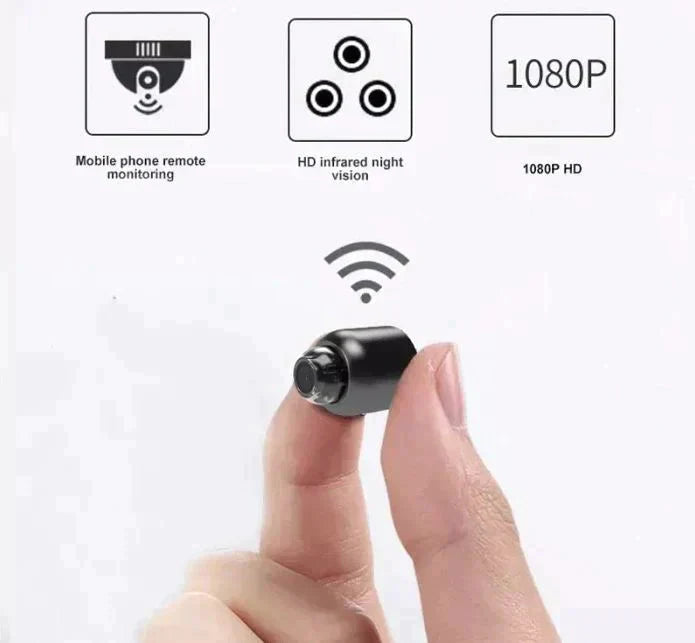 Guardian | Mini WiFi Camera 1080P with Night Vision, Motion Alerts, Remote Viewing & Easy App Setup