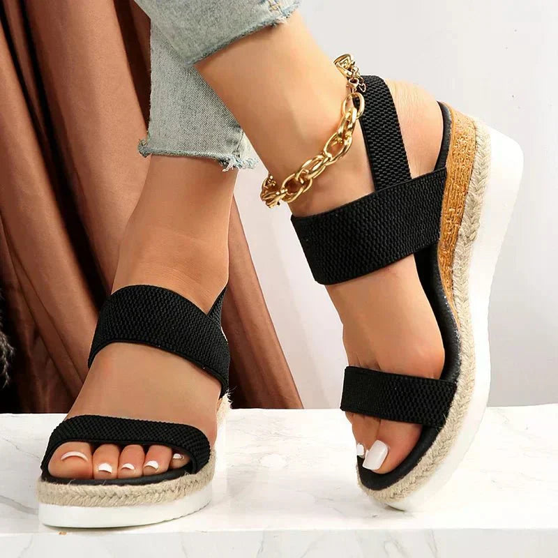 Virella | Orthopedic Platform Sandals with Stretch Fit and Lightweight Sole