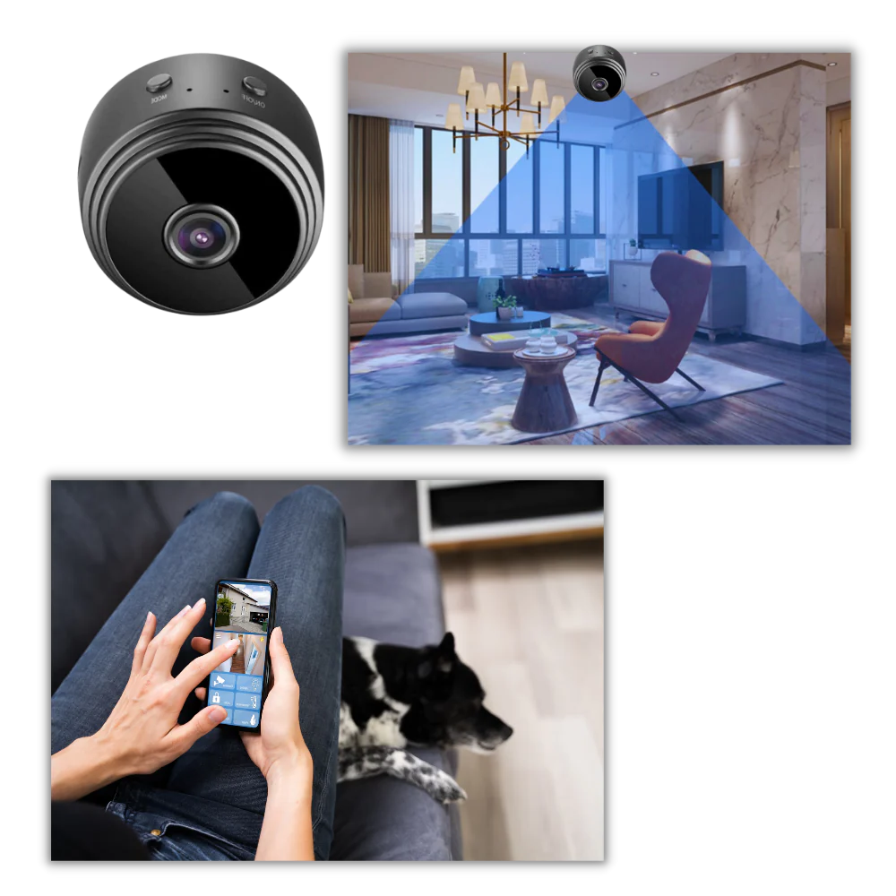 Mini WiFi Security Camera | 1080P Indoor Camera with Night Vision & Magnetic Mount