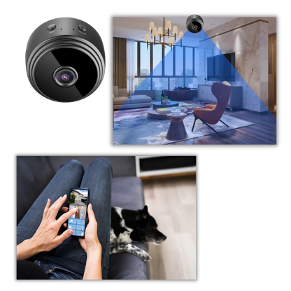 Mini WiFi Security Camera | 1080P Indoor Camera with Night Vision & Magnetic Mount