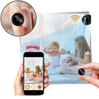 Mini WiFi Security Camera | 1080P Indoor Camera with Night Vision & Magnetic Mount