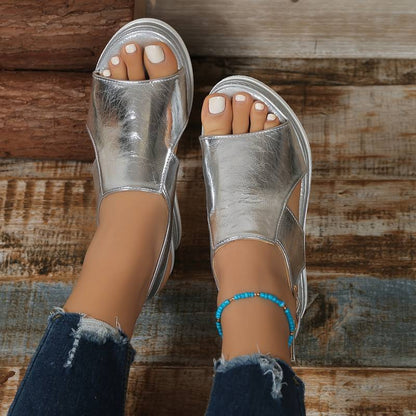 Menina Elegant Comfortable Wedge Sandals with Stylish Lift