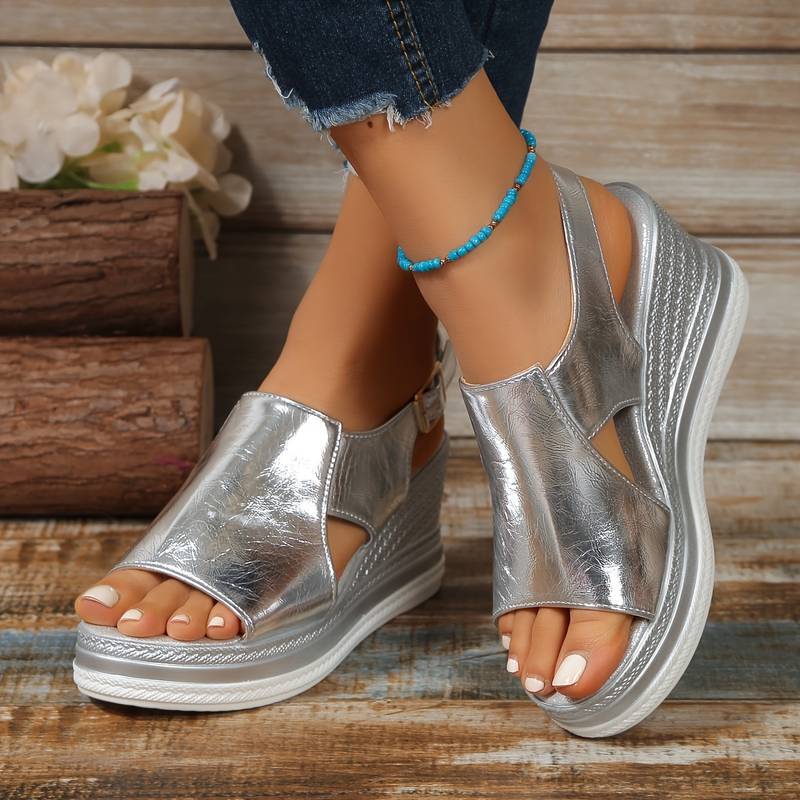 Menina Elegant Comfortable Wedge Sandals with Stylish Lift